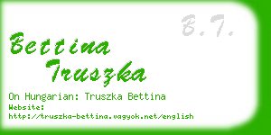 bettina truszka business card